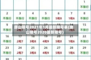 唐山限号2021年1月最新限号表(唐山限号2020最新限号)
