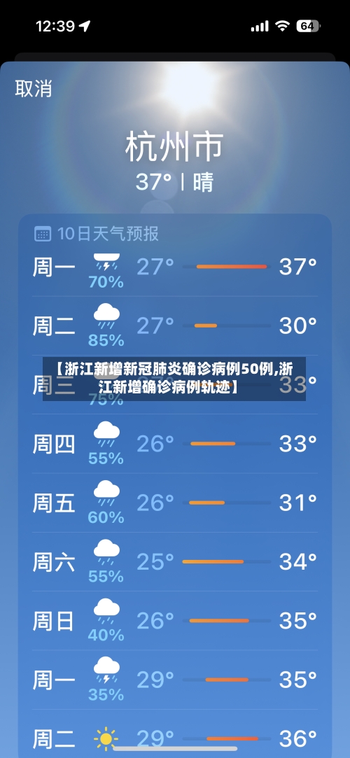 【浙江新增新冠肺炎确诊病例50例,浙江新增确诊病例轨迹】-第1张图片