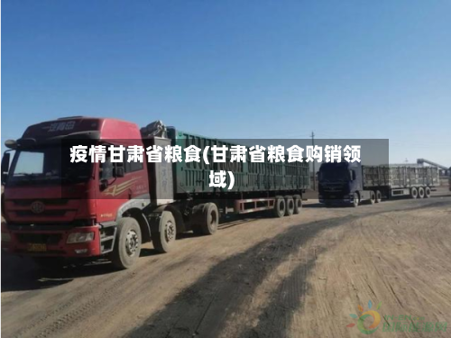 疫情甘肃省粮食(甘肃省粮食购销领域)-第1张图片