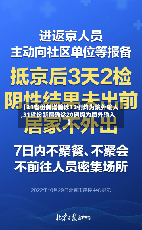 【31省份新增确诊12例均为境外输入,31省份新增确诊20例均为境外输入】-第1张图片