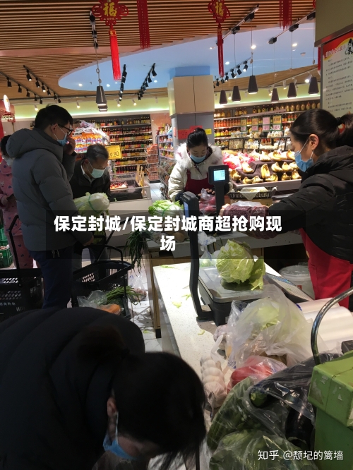 保定封城/保定封城商超抢购现场-第2张图片